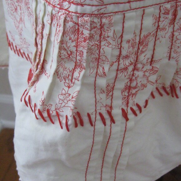 Peruvian Connection Floral Toile Print Cottagecore Midi Sundress sz M - Picture 6 of 11